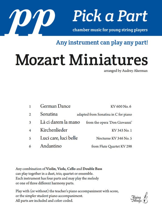 Pick A Part Mozart Miniatures For String Ensemble Sc/Pts