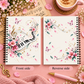 A5 Spring Floral Piano Spiral Notebook (60 pages)