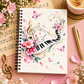 A5 Spring Floral Piano Spiral Notebook (60 pages)