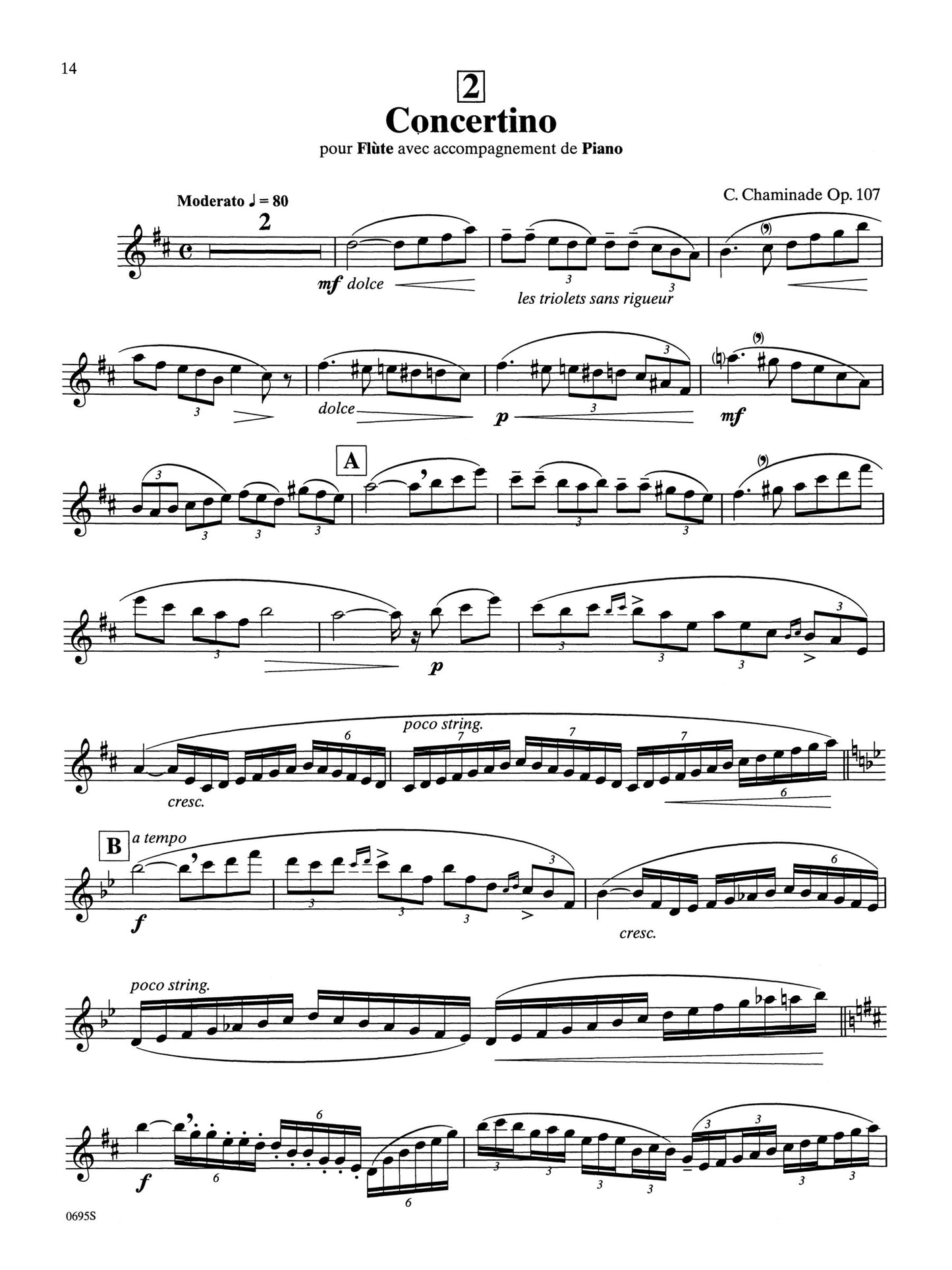 Suzuki Flute School - Volume 10 Flute Part Book (Revised Edition)
