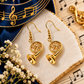 Sundry & Sound Co - Mini Gold French Horn Dangle Earrings (2cm)