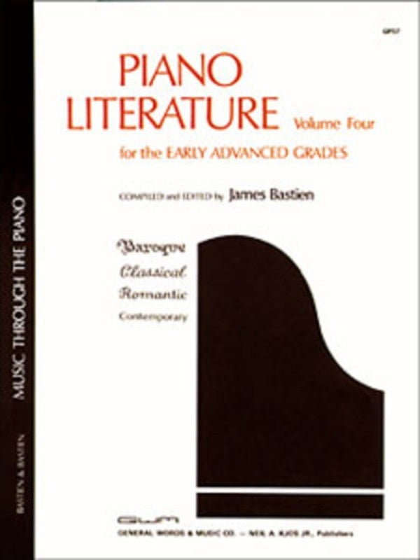 Piano Literature Book 4 (Early Advanced)