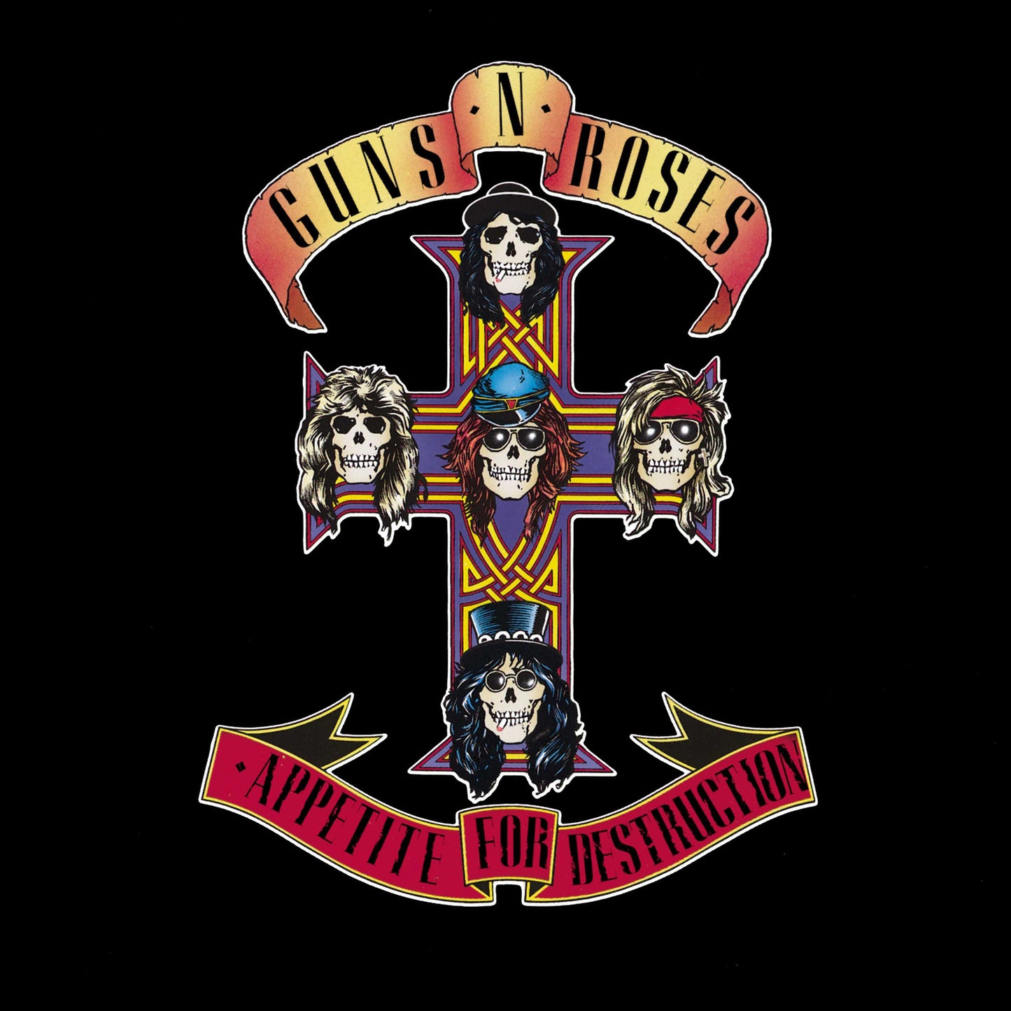 Guns N Roses 'Appetite for Destruction' Vinyl Album and Crosley Vinyl Crate Bundle