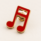 Red and Gold Semi Quaver Mini Pin