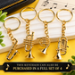 Gold Euphonium/Horn Solid Keyring
