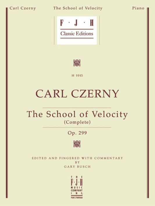 Czerny - School Of Velocity Op 299 Complete