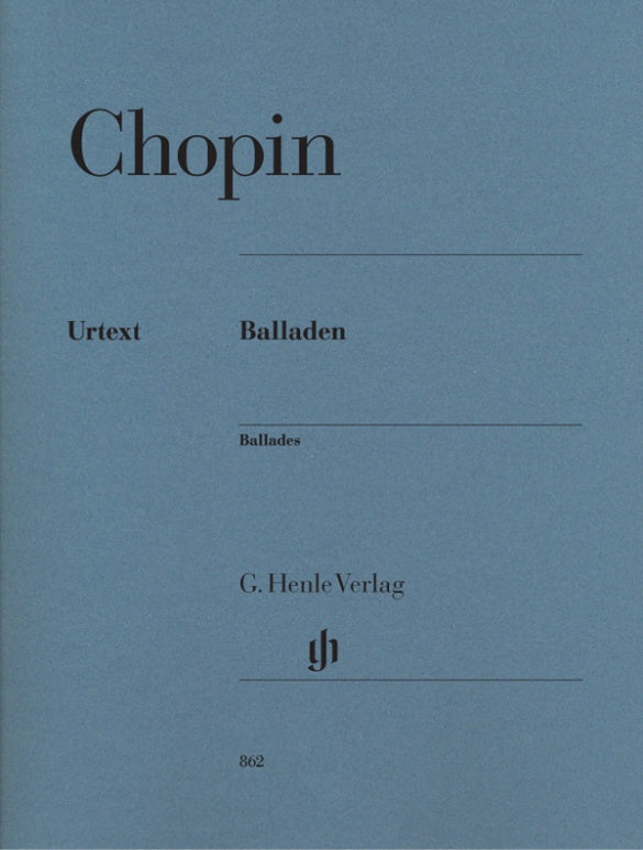 Frederic Chopin - Ballades Urtext Edition Book