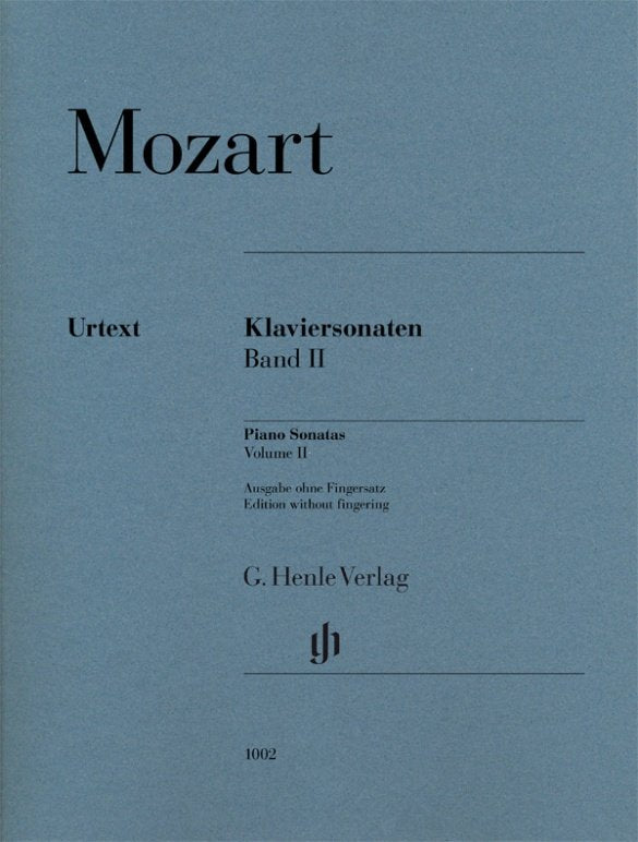 Mozart - Sonatas Vol 2 Without Fingering - G. Henle Verlag