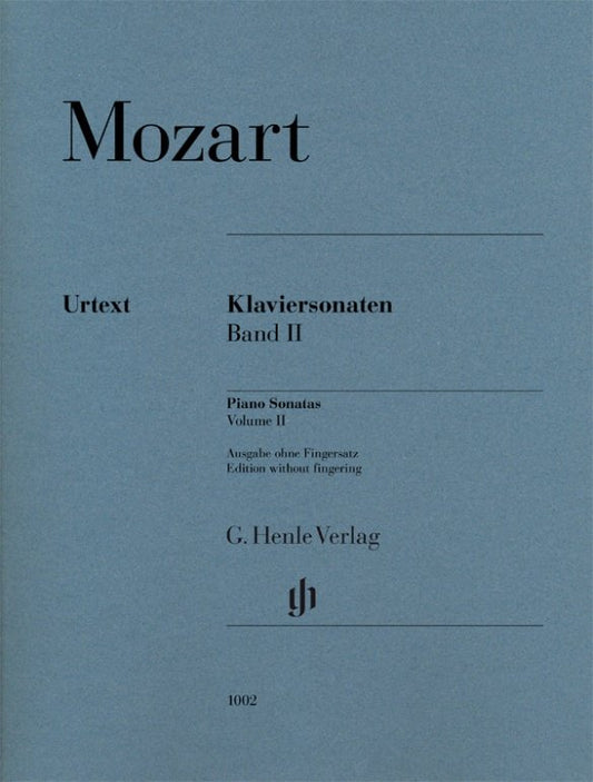 Mozart - Sonatas Vol 2 Without Fingering - G. Henle Verlag