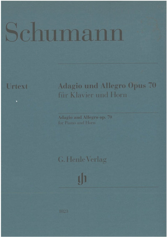 Schumann - Adagio And Allegro Op 70 French Horn/Piano - G. Henle Verlag