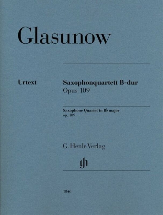 Glazunov - Saxophone Quartet B Flat Major Op 109 Parts - G. Henle Verlag