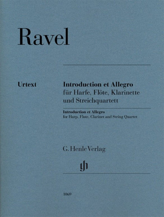 Ravel - Introduction Et Allegro Harp/Flu/Cla/String Quartet - G. Henle Verlag