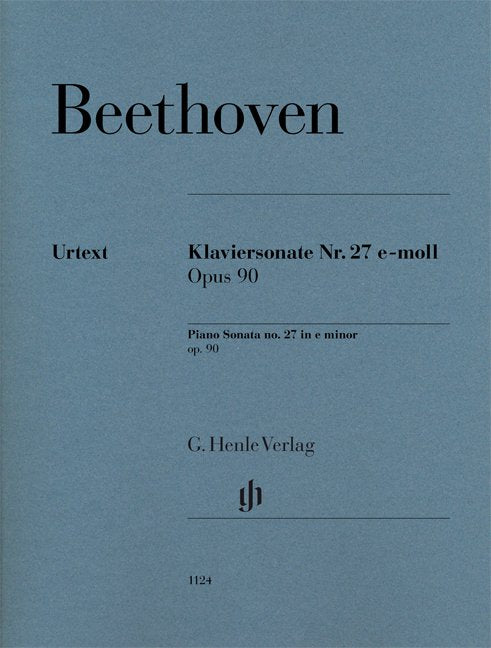 Beethoven - Piano Sonata No 27 E Minor Op 90 Urtext - G. Henle Verlag