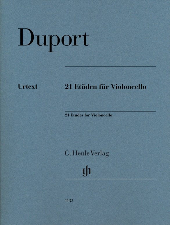 Duport - 21 Etudes For Cello - G. Henle Verlag