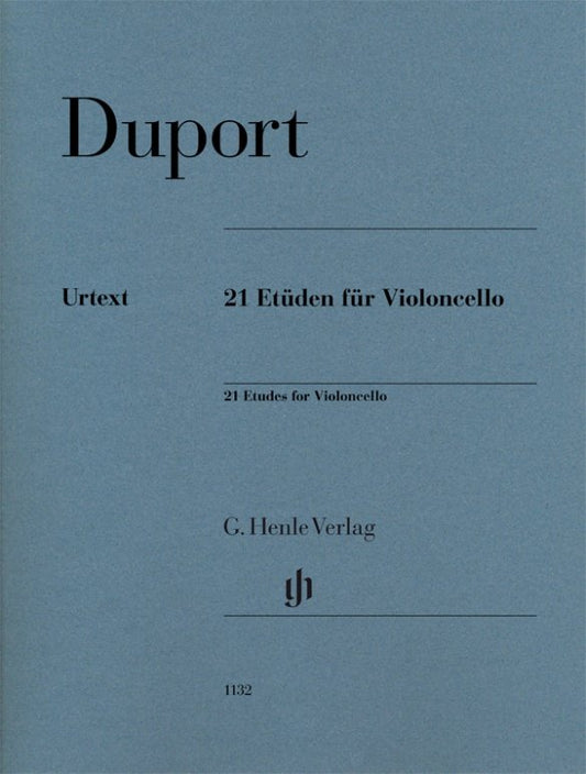Duport - 21 Etudes For Cello - G. Henle Verlag
