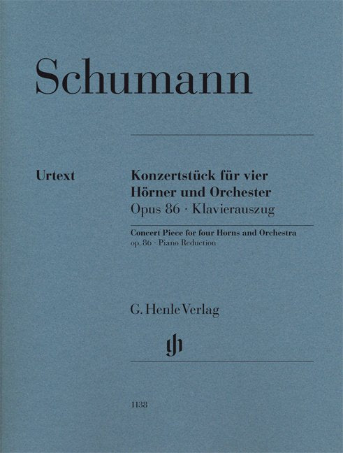 Schuman - Concert Piece For 4 Horns/Piano Op 86 - G. Henle Verlag