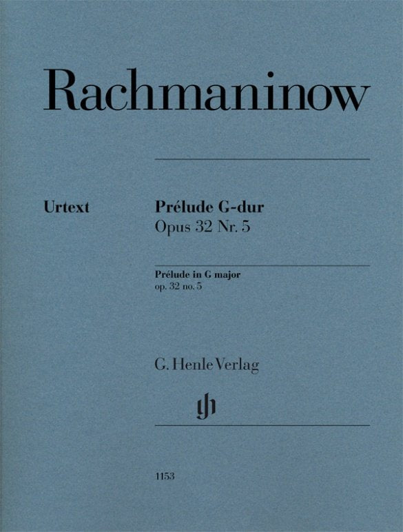 Rachmaninoff - Prelude G Maj Op 32 No 5 Piano - G. Henle Verlag