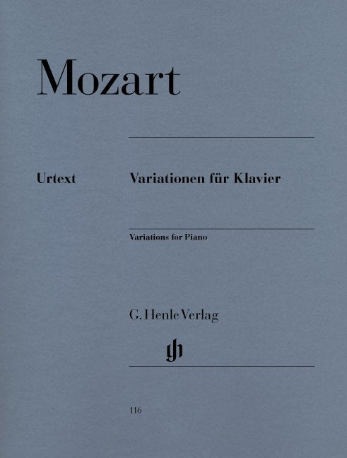 Mozart - Variations For Piano Complete Urtext - G. Henle Verlag