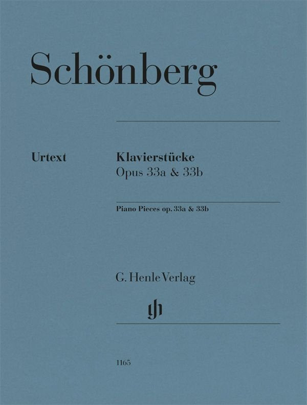 Schoenberg - Piano Pieces Op 33A & 33B - G. Henle Verlag