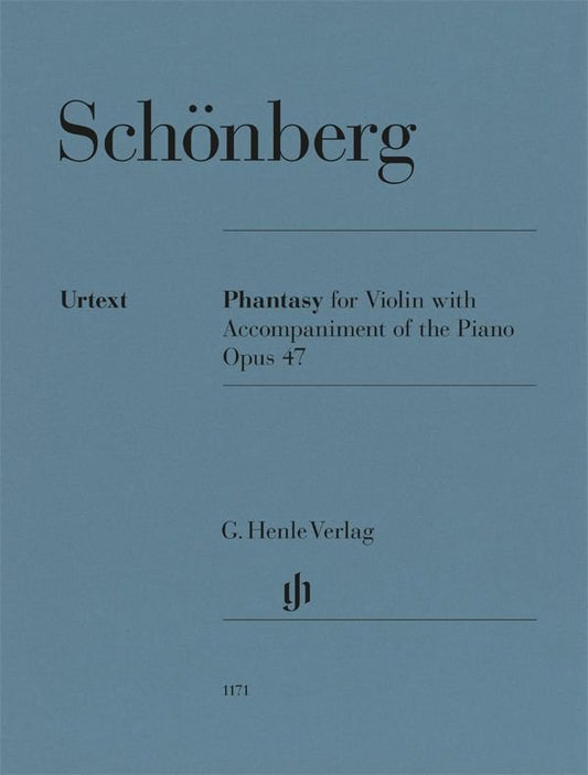 Schoenberg - Phantasy For Violin/Piano Accompaniment Op 47 - G. Henle Verlag