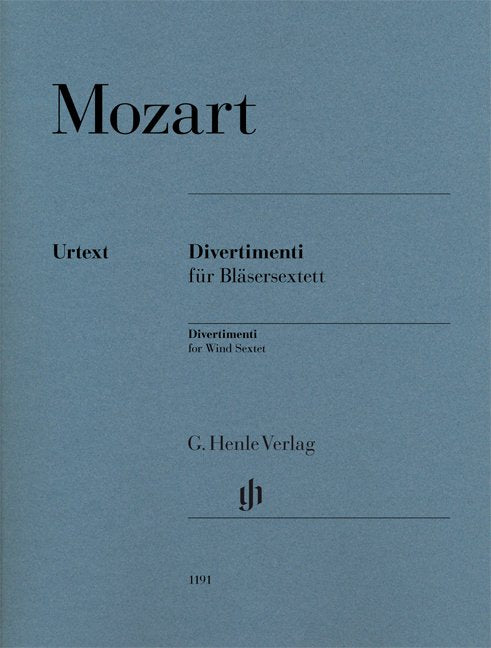 Divertimenti For Wind Sextet - G. Henle Verlag