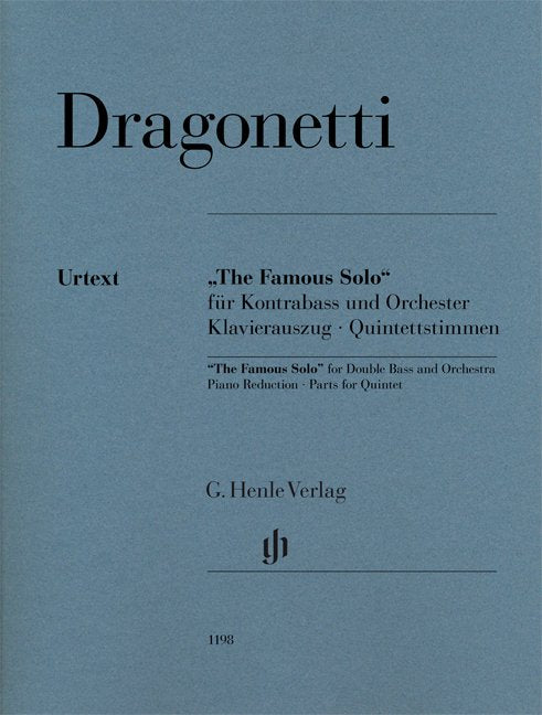 Famous Solo Double Bass/Pno Or Quintet - G. Henle Verlag