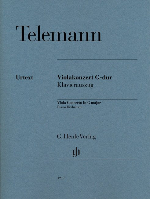 Viola Concerto In G Major Urtext - G. Henle Verlag