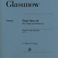 Glazunov - Elegie Op 44 For Viola/Piano - G. Henle Verlag