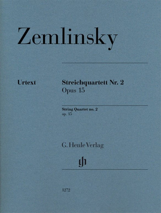 Alexander Zemlinsky - String Quartet No. 2 Opus 15 Set of Parts cover - G. Henle Verlag