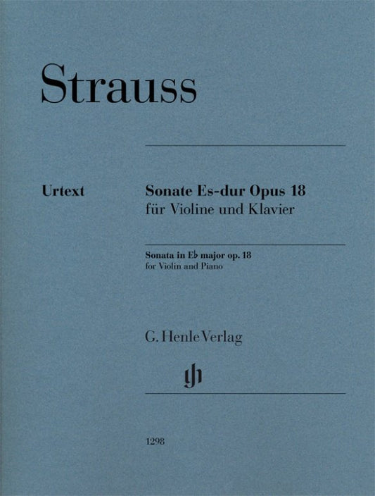 Strauss - Sonata E Flat Major Op 18 Violin/Piano - G. Henle Verlag