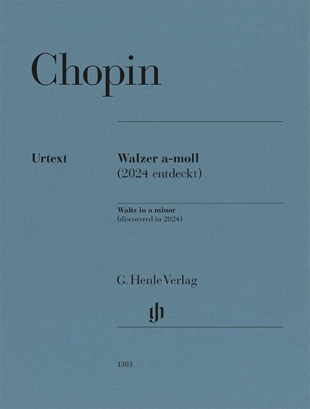 Chopin - Waltz In A Minor (Discovered In 2024) For Piano - G. Henle Verlag