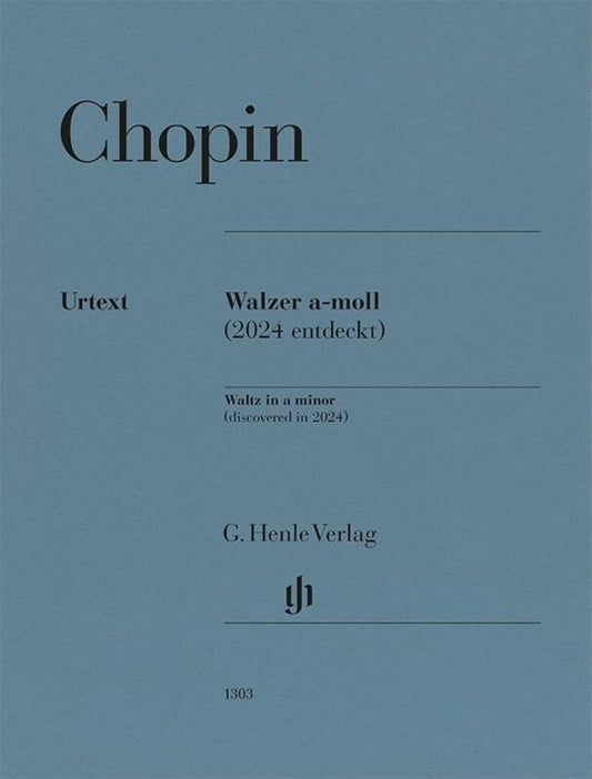 Chopin - Waltz In A Minor (Discovered In 2024) For Piano - G. Henle Verlag