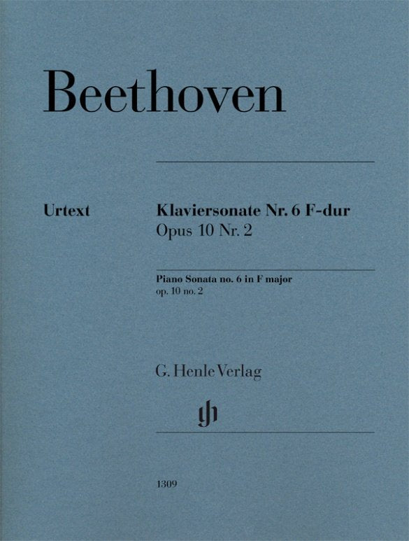 Beethoven - Sonata No 6 F Op 10 No 2 Piano - G. Henle Verlag