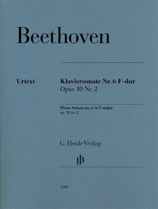Beethoven - Sonata No 6 F Op 10 No 2 Piano - G. Henle Verlag