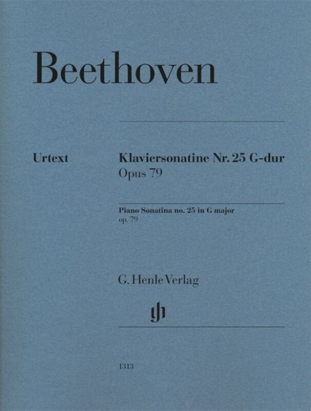 Beethoven - Piano Sonatina No 25 G Major Op 79 Urtext - G. Henle Verlag