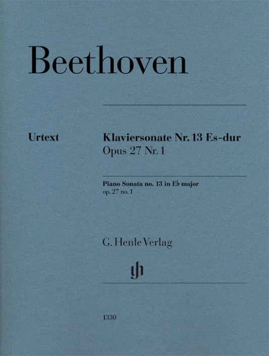Ludwig van Beethoven - Piano Sonata No. 13 in E-flat Major Opus 27 No. 1 cover - G. Henle Verlag