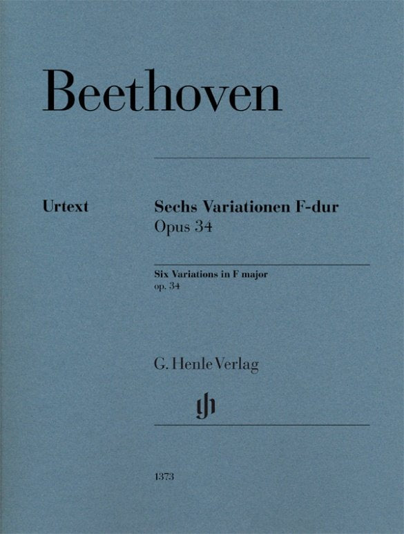 Beethoven - 6 Variations F Major Op 34 Piano - G. Henle Verlag