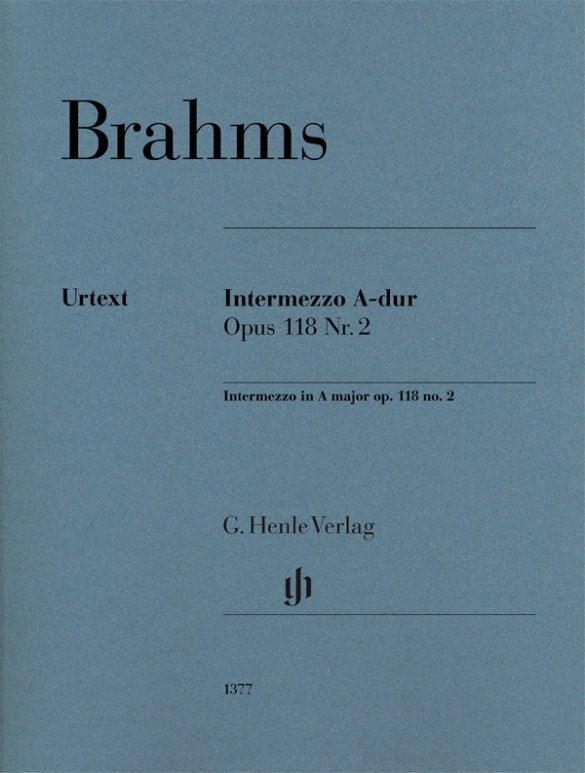 Brahms - Intermezzo A Major Op 118 No 2 Piano - G. Henle Verlag
