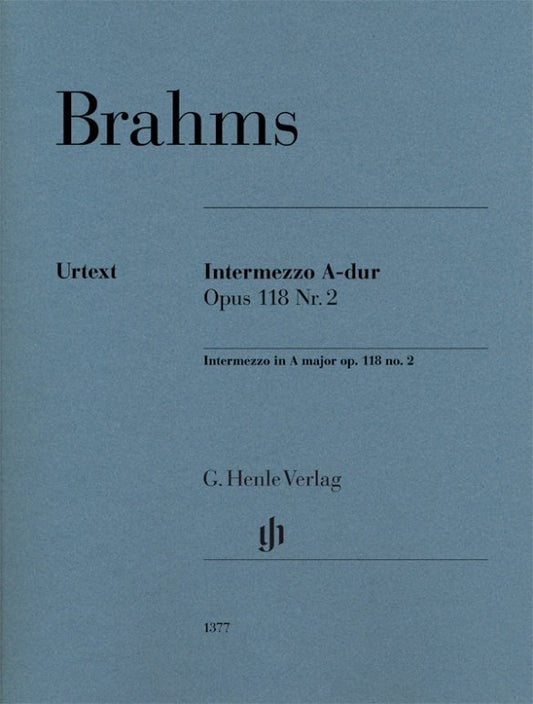 Brahms - Intermezzo A Major Op 118 No 2 Piano - G. Henle Verlag