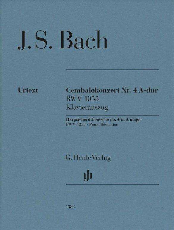 Bach - Harpsichord Concerto No 4 A Major Bwv 1055 2P4H - G. Henle Verlag