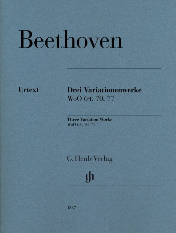 Beethoven - 3 Variations Woo 70, 64, 77 Piano - G. Henle Verlag