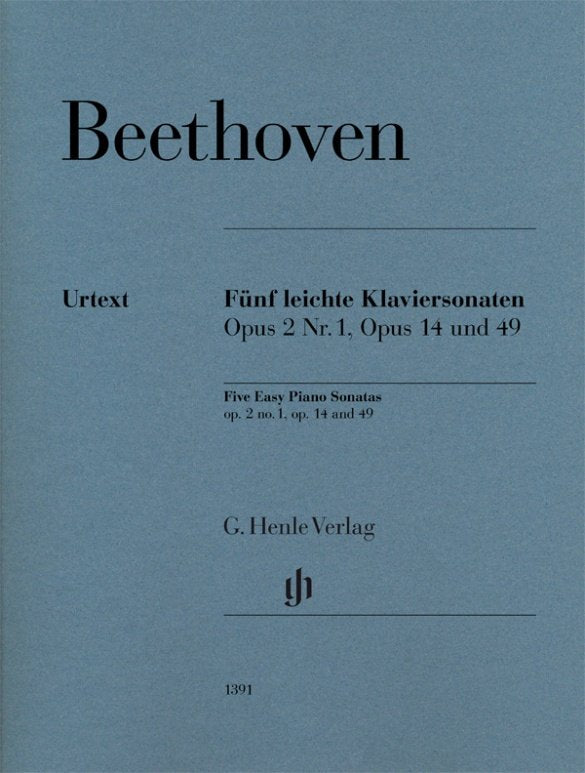 Beethoven - 5 Easy Piano Sonatas - G. Henle Verlag