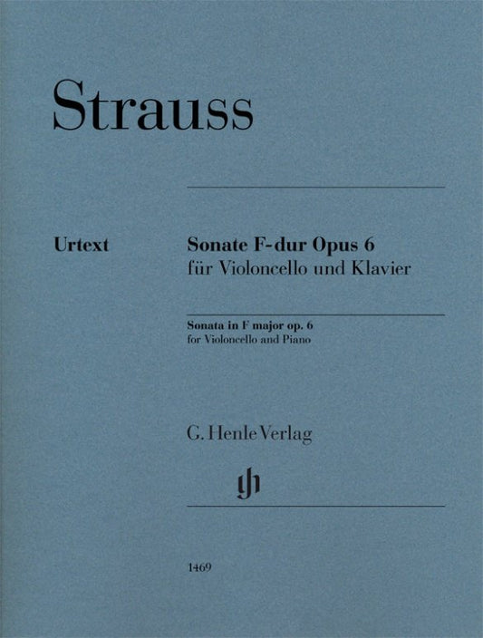 Strauss - Sonata F Major Op 6 Cello/Piano - G. Henle Verlag