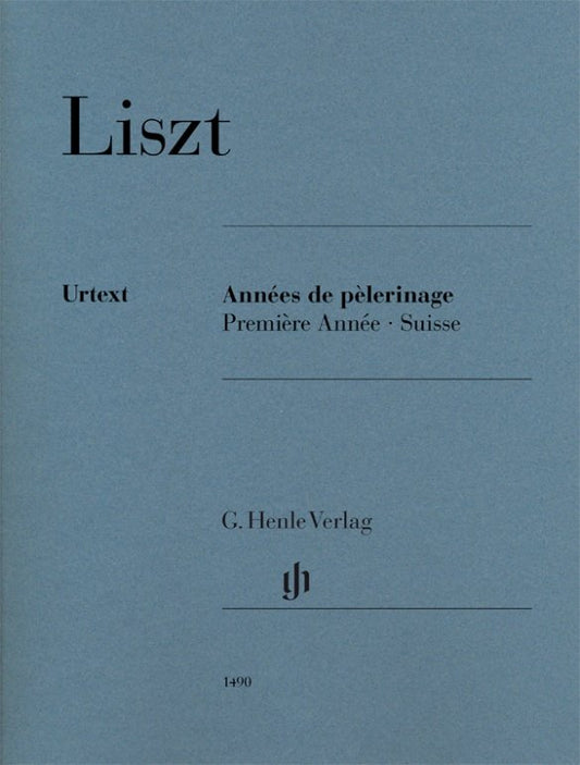 Franz Liszt - Années de pèlerinage, Book 1: Suisse for Piano (Revised Urtext Edition) cover - G. Henle Verlag