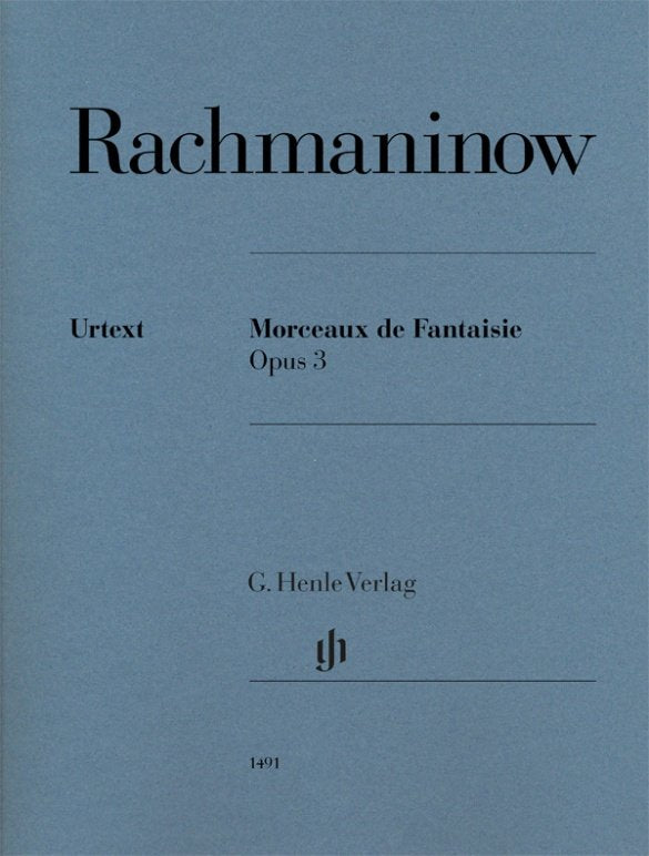 Rachmaninoff - Morceaux De Fantaisie Op 3 For Piano - G. Henle Verlag