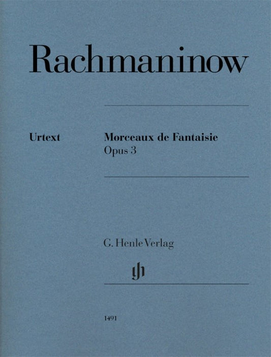 Rachmaninoff - Morceaux De Fantaisie Op 3 For Piano - G. Henle Verlag