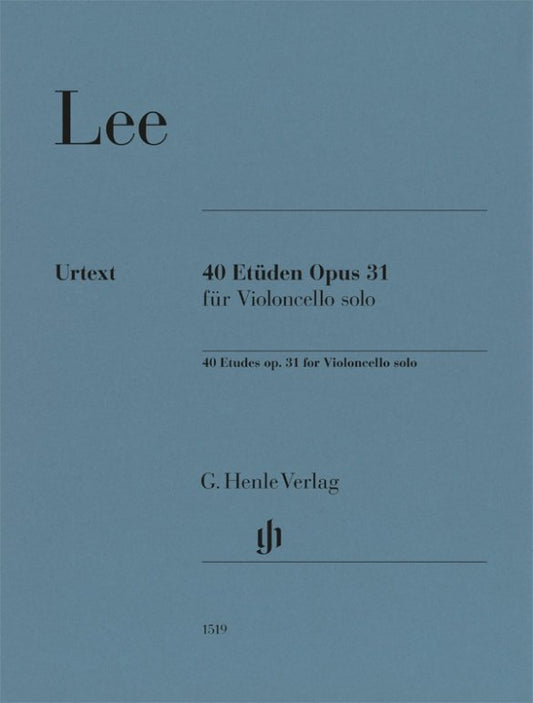 Lee - 40 Etudes Op 31 For Cello Solo - G. Henle Verlag