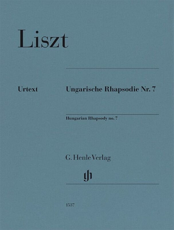 Liszt - Hungarian Rhapsody No 7 For Piano - G. Henle Verlag