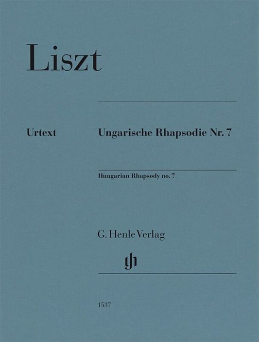 Franz Liszt - Hungarian Rhapsody No. 7 Piano Book cover - G. Henle Verlag
