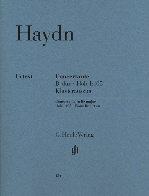 Concertante Hob 1 No 105 B Flat Ob Bsn Vln Vc Pn - G. Henle Verlag